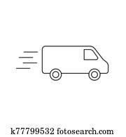 Delivery Truck isolated Delivery Truck isolated
