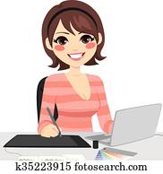 Female Graphic Designer Female Graphic Designer