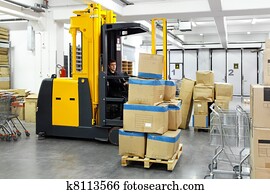 forklift, stacker