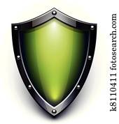 Green security shield Green security shield