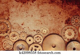 Steampunk gears background Steampunk gears background