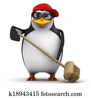 3d Cleaner penguin 3d Cleaner penguin