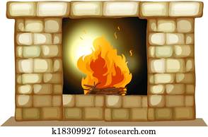 A fireplace A fireplace