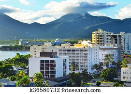 Aerial view of Cairns Queensland Australia