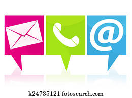 Contact Us Icons Signs Contact Us Icons Signs