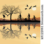 család út, fordíts, bicikli