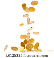 Falling Gold Coins