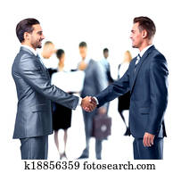 geschäftsmenschen, handgeben