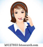 Lady in Call Center Lady in Call Center