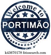 portimao, selo, branco, fundo