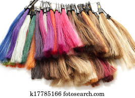 strands of hair color