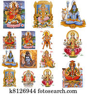 תרכובת, עם, הינדו, אלילים