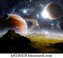 Abstract background of deep space. In the far future travel. New technologies and resources. Abstract background of deep space. In the far future travel. New technologies and resources.
