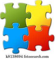 abstratos, vetorial, quebra-cabeça, fundo