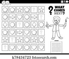 fill the pattern game for children coloring book page fill the pattern game for children coloring book page