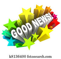 Good News Announcement Message Words in Stars Good News Announcement Message Words in Stars