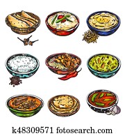 indianessen, symbol, satz indianessen, symbol, satz