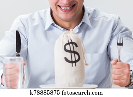 Concept of expensive dining in restaurants Concept of expensive dining in restaurants