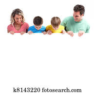 famille heureuse, à, banner.