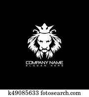 Lion head logo design Lion head logo design