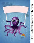 Octopus in the sea for summertime Octopus in the sea for summertime