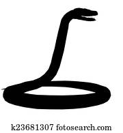 snake silhouette snake silhouette