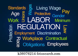 trabajo, regulación, palabra, nube