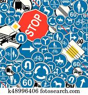 Traffic Signs Background