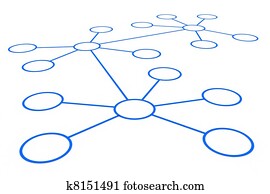 Abstract network connection.