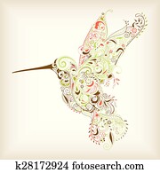 abstrakt, kolibri abstrakt, kolibri