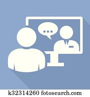 Business people - video conference