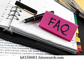 FAQ note on agenda and pen FAQ note on agenda and pen