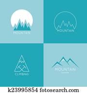 Mountains in box. Mountains in box.