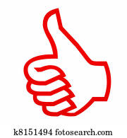 Thumbs up gesture. Thumbs up gesture.