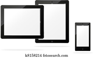 Vector tablet computer Vector tablet computer