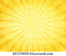 Yellow Sunburst on Paper Yellow Sunburst on Paper