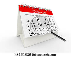 3d, לוח שנה של דסקטופ