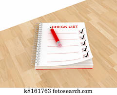Check list note paper 