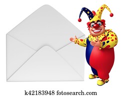 Clown with Mail Clown with Mail