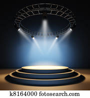 Empty stage. Empty stage.