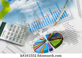 Financial and business charts and graphs Financial and business charts and graphs