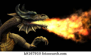 Fire Breathing Dragon Fire Breathing Dragon