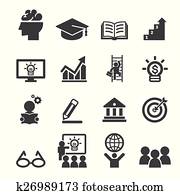 geschaefts, bildung, symbol