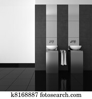 modern bathroom with black floor modern bathroom with black floor