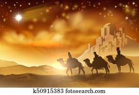 Nativity Christmas Three Wise Men Illustration Nativity Christmas Three Wise Men Illustration