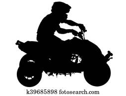 Motor Quad Sport Clip Art K33991549 Fotosearch