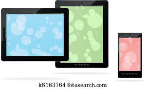 Vector tablet computer Vector tablet computer