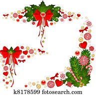 background with Candy cane.