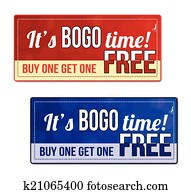 Bogo coupon, voucher, tag Bogo coupon, voucher, tag