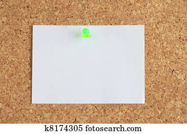 cork board and memo